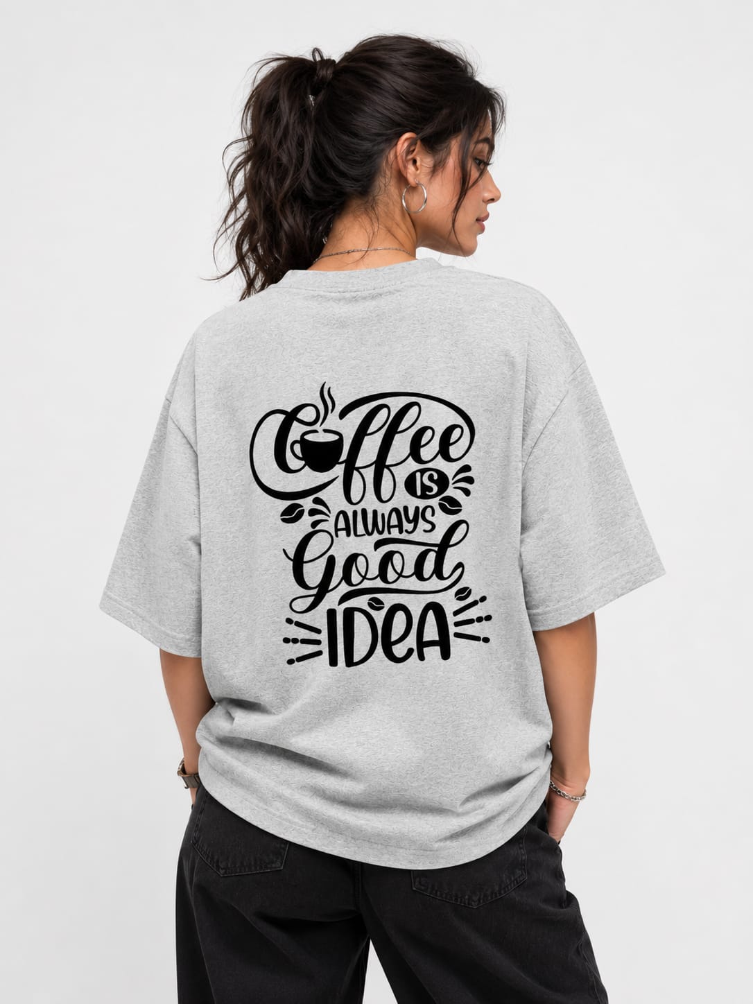 Coffee Mood Oversized Tee